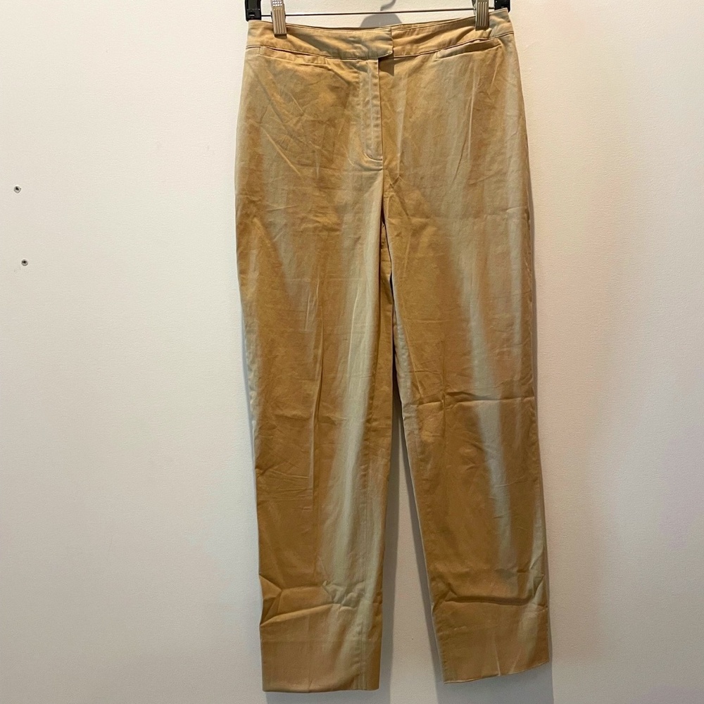 PIAZZA SEMPIONE Brigitte Highwaisted Crop Camel Pants Sz. 42 IT 6 US